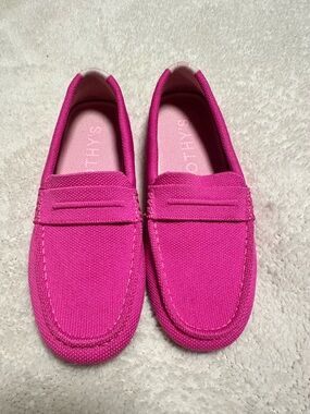 Rothy's Hot Pink Canvas Slip-On Loafers